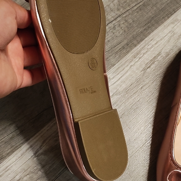 Bronze Ballet Flats - Picture 2 of 3